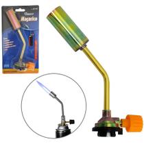 Macarico portatil com controle manual de chama na cartela