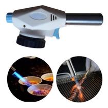 Maçarico Portátil Culinário Solda Automático Com Regulagem 1300c