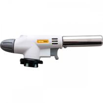 Macarico Portatil Globalmix Automatico Para Cartucho Branco Giro 360 Bico Largo Gt6020