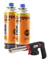 Maçarico Portátil Ikon 360º Ignição Automática 2 Campgás Ntk