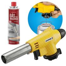Maçarico Portátil Para Solda, Culinaria, Artesanato + 1 Spray Refil De Gás Butano Maçarico Portátil Para Solda, Culinaria, Artesanato + 1 Spray Refil De Gás Butano