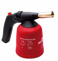 Maçarico Portátil Para Solda Tipo Piezoelétrico Worker + 4 REFIL 190G Maçarico Portátil Para Solda Tipo Piezoelétrico Worker + 4 REFIL 190G