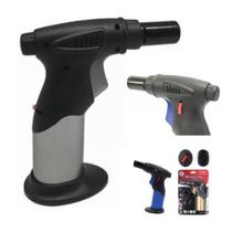 Macarico portatil regulagem recarregavel mini a gas acendedor automatico culinario multiuso solda Macarico portatil regulagem recarregavel mini a gas acendedor automatico culinario multiuso solda