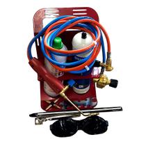 Maçarico Portátil Uso Manual Turbo Set 90 + Recargas Para Solda