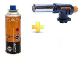 Maçarico Queimador Culinário Portátil Acendimento Automático Regulagem Flame Gun Guepardo+ Refil Gás Maçarico Queimador Culinário Portátil Acendimento Automático Regulagem Flame Gun Guepardo+ Refil Gás