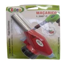 Macarico recarregavel acendimento automatico gas encaixe 2 tipos de refil culinaria artesantato