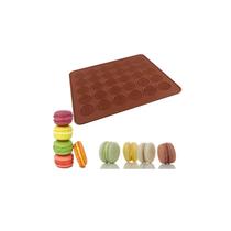 Macarons Mat Silicone Lamina 30 marcadores de cor marrom Macarons Mat Silicone Lamina 30 marcadores de cor marrom
