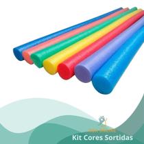 Macarrão Boia Para Piscina Flutuados 1,6m Kit C/ 10 Unidades