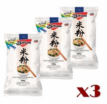 Macarrão De Arroz Bifum 500g Sem Glúten - (Kit com 3)