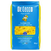 Macarrão de Trigo Grano Duro Farfalle 93 De Cecco 500g Macarrão de Trigo Grano Duro Farfalle 93 De Cecco 500g