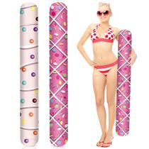 Macarrão inflável para piscina WinnerWhy, 2 peças de tecido para piscina flutuam