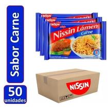 Macarrão Instantâneo Lámen Carne Nissin Miojo 85G Cx 50Un