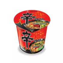 Macarrão Instantâneo Nongshim Shin Ramyun Lamen Cup Sabor Carne e Vegetais 68g