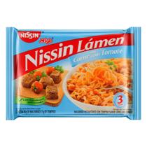Macarrão Instantâneo sabor Carne com Tomate Nissin Lámen 85g Macarrão Instantâneo sabor Carne com Tomate Nissin Lámen 85g