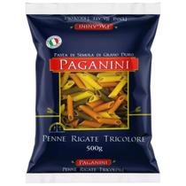 Macarrão Italiano Penne Rigate Tricolore Paganini 500g