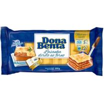 Macarrão p/ Lasanha Direto ao Forno 200g - 12 unidades - Dona Benta