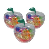 Maçãs Acrílicas Com Clips Sortidos Para Escritório Home Office 10 Unidades