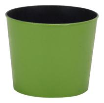 Maceta Moderna Redonda Cheung de Plástico Verde Lima de 7"
