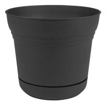 Macetero Bloem Saturn 5" con Plato, Negro, Duradero