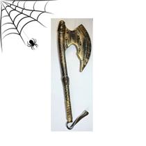 Machado brinquedo gladiador dourado Halloween fantasia 60cm