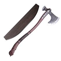 Machado Leviathan Axe God Of War Kratos Em Aço com Suporte em Madeira Colecionador Geek