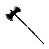 Machado Medieval de Plástico - 100cm