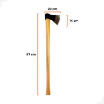 Machado para corte de madeira Wenzel 334 n 3,5 com cabo de 970 mm