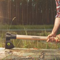 Machado Soldado com Cabeça Redonda Tramontina Tamanho 2 em Aço com Cabo de Madeira 50 Cm