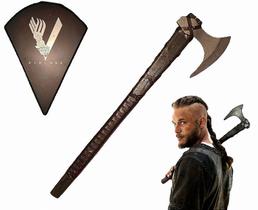 Machado Viking Ragnar Lothbrok Cosplay E Decoração Marrom