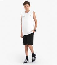 Machão Juvenil Masculino em Meia Malha Minty Branco Machão Juvenil Masculino em Meia Malha Minty Branco