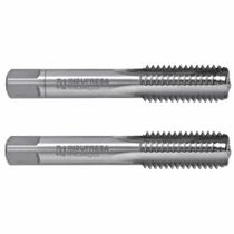 Macho aço rápido manual 7/16" din351 unc jogo com 2 peças