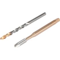 Macho Máquina Ponta Helicoidal Dormer Ep00 4,0 Mm Com Broca A002 Tin 3,3 Mm Para Roscas Internas Em Macho Máquina Ponta Helicoidal Dormer Ep00 4,0 Mm Com Broca A002 Tin 3,3 Mm Para Roscas Internas Em