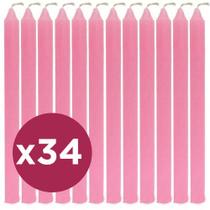 Maço 34 Velas Erê Ibeji Vela Palito Rosa Umbanda Candomblê Maço 34 Velas Erê Ibeji Vela Palito Rosa Umbanda Candomblê