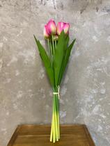 Maço de Tulipa - Rosa de 40x12x8cm