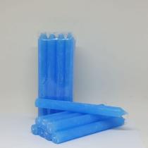 Maço de Vela Azul Claro - 8 un - 18 cm