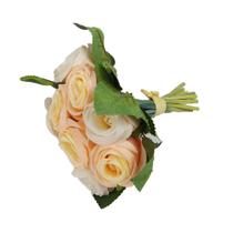 Maço Mini Ramalhete de Rosas Artificial para Decoração 17cm