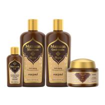 Macpaul Marrocan Shampoo Condicionador Mascara Oleo de Argan Kit Mac Paul