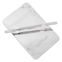 Macrilan AC04 Kit - Placa + Espátula para Maquiagem