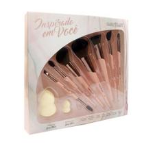 Macrilan ED200 Inspirado em Você Kit - 7 Pincéis de Maquiagem + 2 Esponjas Macrilan ED200 Inspirado em Você Kit - 7 Pincéis de Maquiagem + 2 Esponjas