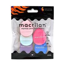 Macrilan Kit com 5 Esponjas EP22 para Maquiagem