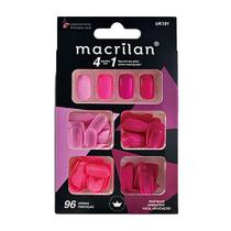 Macrilan Kit de Unhas Postiças Tamanho Médio 96 Peças - UK101