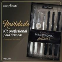 Macrilan - Kit Pincel Profissional para Delinear WB700