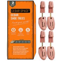 Madeira de cedro ajustável Shoe Tree Cedar Space, tamanhos 6,5-14