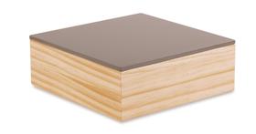 Madeira - tamanho p - caixa organizadora cinza 12502