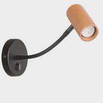 Madelustre Arandela Point Flex 1lamp Mr11 Madeira 3249 Madelustre Arandela Point Flex 1lamp Mr11 Madeira 3249