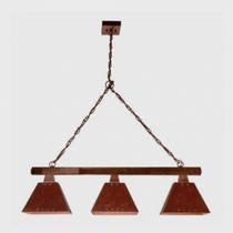 Madelustre Pendente Trilho Napoli 3lamp E27 Envelhec 2143/3