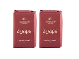 Madressenza Kit 2 Sabonetes Ágape 180g Madressenza Kit 2 Sabonetes Ágape 180g