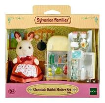 Mãe Coelho Chocolate E Geladeira - Sylvanian Families 5014