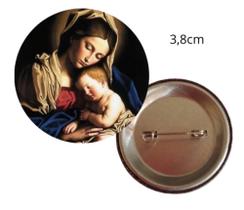 Mãe da Divina Providência 10 bottons broches católicos - Ágape bottons
