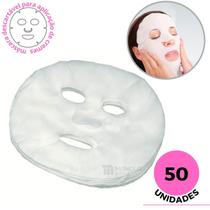 MAE - Mascara Facial Descartável Hidratação Limpeza Pele Pcte 50 Unidades - Monolo